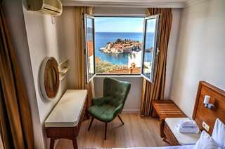 Отель Hotel Adrović Свети-Стефан Двухместный номер с 1 кроватью с видом на море-7